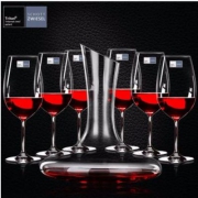 德国进口，Schott 肖特 水晶玻璃波尔多红酒杯350ml*6只 送醒酒器+开瓶器+杯刷