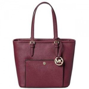 Michael Kors 迈克·科尔斯 JET SET 托特/单肩包 紫红色 中号 30S6GTTT2L （包邮包税)