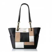 历史新低：Calvin Klein Key Item Saffiano Braided Tote 女士真皮单肩手提包