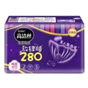 kotex 高洁丝 纤巧棉柔护翼卫生巾夜用 280mm 8片装  *2件