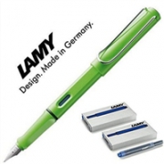 LAMY 凌美 狩猎者系列钢笔 M 带墨胆 浅绿色 1套（一支笔+10支笔芯）