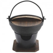 Pearl Life 珍珠生活 强硬大理石 怀石 地炉锅 16cm 带炉子 H-5361（亚马逊进口直采,日本品牌）