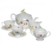 中亚Prime会员 :LENOX Butterfy Meadow 蝴蝶草地茶具8件套
