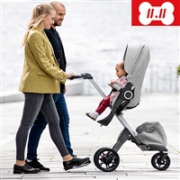 高端货！Stokke Xplory V5 婴童车高景观婴儿车推车四轮童车 多色