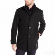 Kenneth Cole 男士羊毛混纺中款大衣 2色 prime会员免费直邮