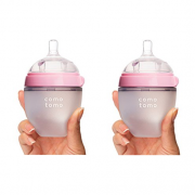可么多么（COMOTOMO）  婴儿硅胶奶瓶 150ml 两只装