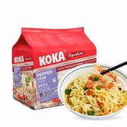 KOKA 黑椒蟹肉味方便面 85g*5包