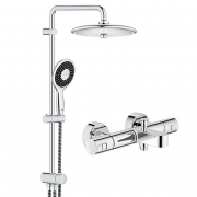 高仪（GROHE ）  恒温龙头带下出水 淋浴花洒套装 (260mm大顶喷，130mm保颂4键11式手持）