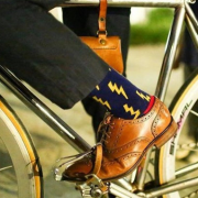 可汗（Cole Haan）  Dustin Wingtip男士真皮烤花布洛克鞋 2色