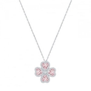 SWAROVSKI 施华洛世奇 可旋转四叶草 项链 白金色 *2件+凑单品