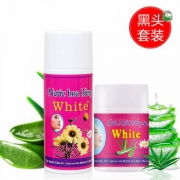 mistine泰国天然芦荟黑头水套装（去黑头鼻贴+毛孔收缩水）