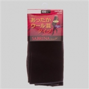 GUNZE郡是400D紧身裤/连体裤袜SABRINA WARM+羊毛混纺M-L码 150-165cm