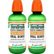 中亚Prime会员：TheraBreath 凯斯博士 清新口气漱口水 温和薄荷味 2瓶装 473ml  *3件