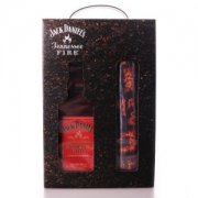 杰克丹尼（Jack Daniel`s）洋酒 美国 田纳西州 威士忌 火焰 杰克 力娇酒 700ml 礼盒装