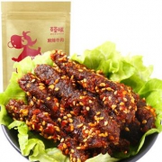 百草味 特产牛肉干 麻辣牛肉 200g/袋