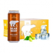 HARBOE 哈尔博 熊牌小麦黑啤酒500ml*24整箱装 *2件 +凑单品