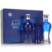 洋河蓝色经典 天之蓝 52度 礼盒装 480ml*2瓶 口感绵柔浓香型