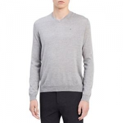 Calvin Klein Merino Solid V-Neck 男士V领羊毛毛衣