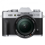 富士（FUJIFILM）X-T20（XF 18-55） 微单电套机 银色 2430万像素 XT20 翻折触摸屏 4K
