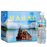 俄罗斯进口 摩纳丝 MAHAC 天然矿泉水 500ml*12瓶