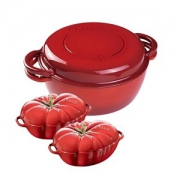 21日8：50秒杀：ZWILLING 双立人 Fontignac 珐琅铸铁锅 26cm+珐琅番茄盅2件套