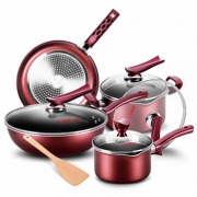 炊大皇（COOKER KING） 不粘锅具套装四件套