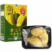 泰国原装进口 阿榴哥 金枕头冷冻榴莲果肉 500g*2件+展卉泰国进口椰青单果约750g 4个