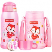 Fisher-Price 费雪 FP-8025 儿童双盖吸管不锈钢保温杯 550ml +凑单品