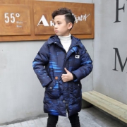 雪中飞 17年新款 男童中长款棉服