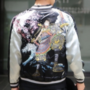 Switch Planning ×ONE PIECE 海贼王 武士路飞 横须贺刺绣夹克