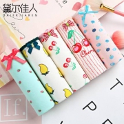 11日0点：黛尔佳人纯棉女士内裤5条