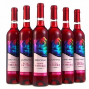 GREATWALL 长城 红酒 玫瑰红甜型葡萄酒 750ml*6瓶