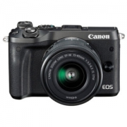 佳能（Canon）EOS M6（15-45）微型可换镜数码相机 黑色