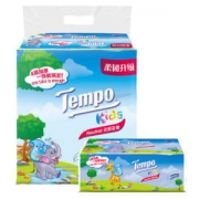 得宝(Tempo) 抽纸 软抽4层90抽*（3+1）包 儿童版 天然无味