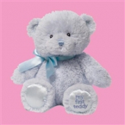GUND 我的泰迪熊毛绒玩具25cm	粉蓝色