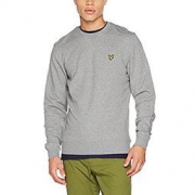 限尺码、中亚Prime会员：Lyle & Scott 苏格兰金鹰 男士纯棉圆领卫衣