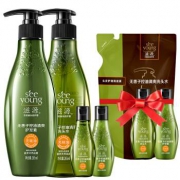 SEEYUONG 滋源 无患子洗护套装（洗发265ml+护发265ml+洗发60ml+护发60ml)+滋源 无患子洗头水 235ml