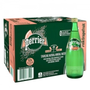 巴黎水Perrier气泡矿泉水 柠檬味 玻璃瓶装1箱 330MLx24瓶 *3件+凑单品