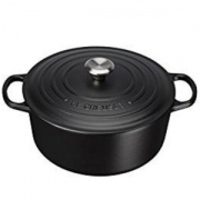 Le Creuset Signature 铸铁圆砂锅 20cm 黑色