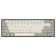 AKKO MAXKEY TADA68 PRO 蓝牙双模 无线机械键盘 黑色灰白复古 银轴