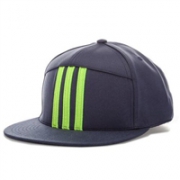 凑单品： adidas 阿迪达斯 Performance 3 Stripe 平檐棒球帽