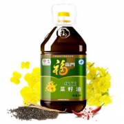 福临门 食用油 纯正菜籽油4L（精炼4级）