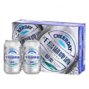 限江苏/安徽/湖北：千島湖啤酒 超爽啤酒 330ml*24听 整箱装