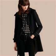 Burberry 巴宝莉 Gibbsmoore 功能性羊绒混纺高领大衣