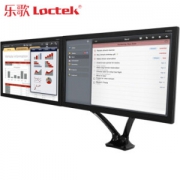乐歌（Loctek） DLB502-D 电脑支架显示器支架 人体工学支架全维度气弹簧支架 双屏支架 10-27英寸