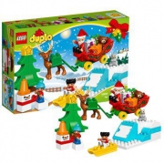 LEGO 乐高 Duplo 得宝系列 10837 圣诞老人的寒假 *2件