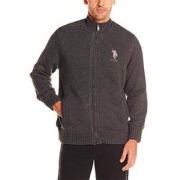 U.S. Polo Assn. 男款全拉链毛衣外套