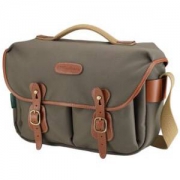 白金汉（Billingham）Hadley Pro经典系列 单肩摄影包 一机二镜一闪（灰绿色/褐色皮 尼龙款）