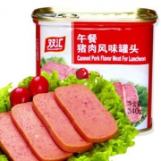 双汇 午餐猪肉风味罐头 340g *16件