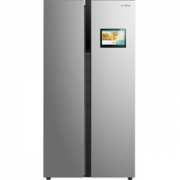 美的(Midea) BCD-539WKZM(E) 539升智慧彩屏对开门冰箱 风冷无霜 69cm薄身设计 (APP远程控制)炫彩钢